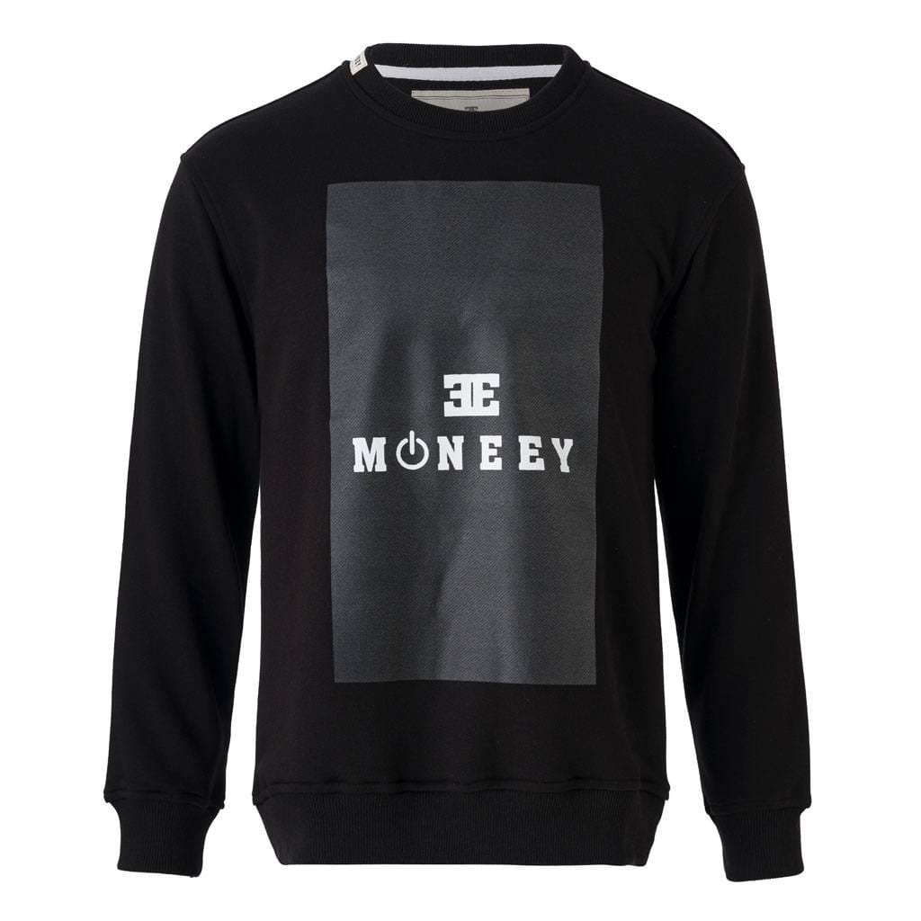 Siyah “MONEEY” Baskılı Sweatshirt – Unisex