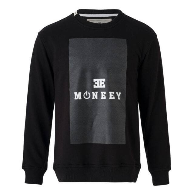 Siyah “MONEEY” Baskılı Sweatshirt – Unisex